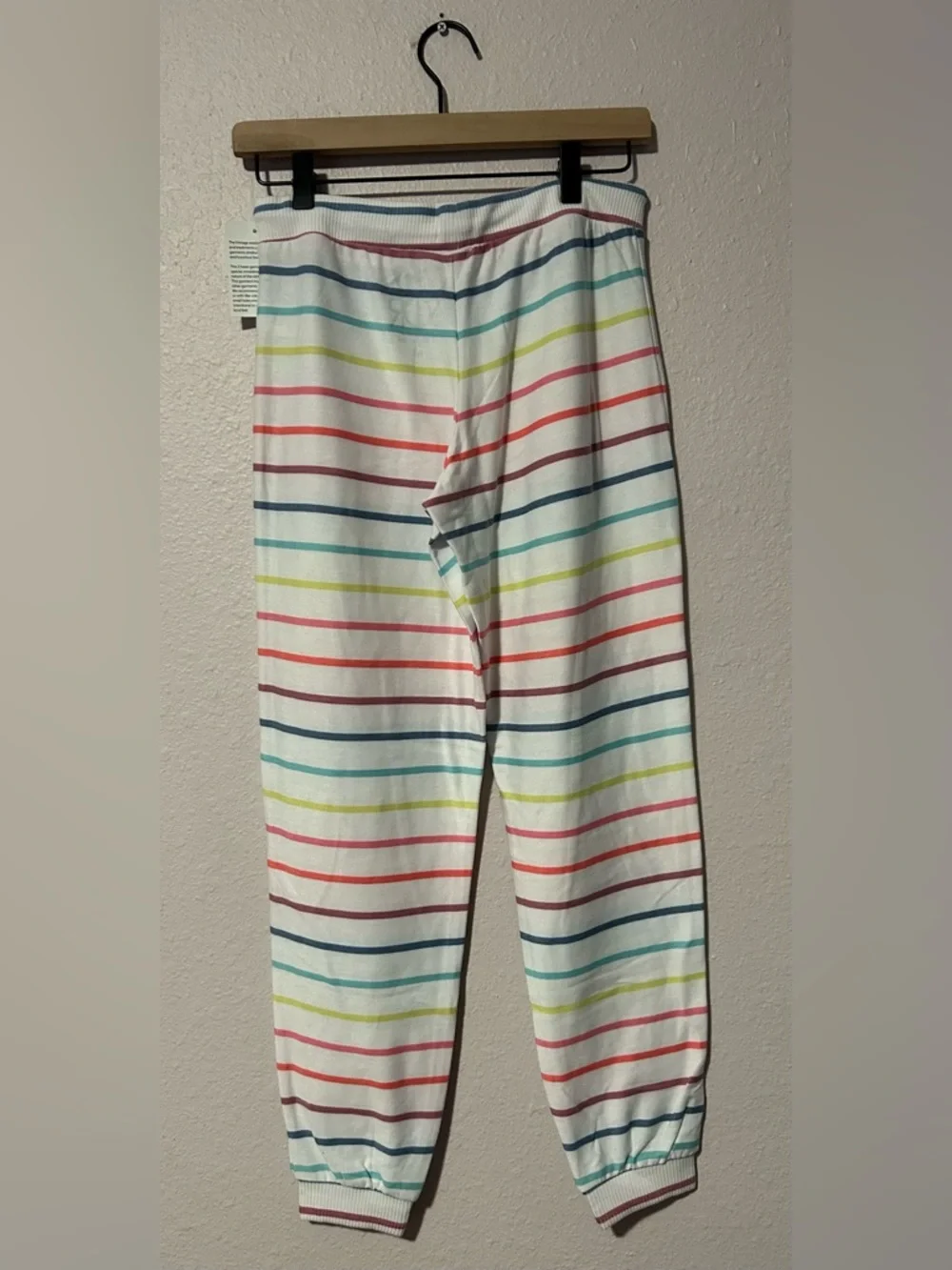 NWT Chaser Rainbow Drawstring Knit Pant - Picture 6 of 9